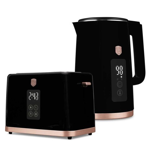 CZAJNIK ELEKTRYCZNY 1,7L + TOSTER CYFROWY BERLINGER HAUS BH-9540 BLACK ROSE CZAJNIK ELEKTRYCZNY 1,7L + TOSTER CYFROWY BERLINGER HAUS BH-9540 BLACK ROSE