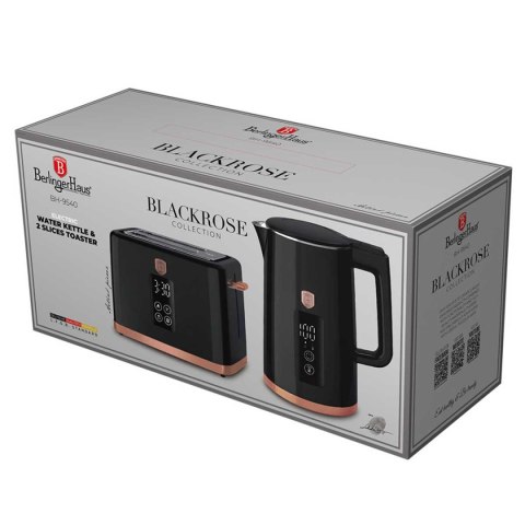 CZAJNIK ELEKTRYCZNY 1,7L + TOSTER CYFROWY BERLINGER HAUS BH-9540 BLACK ROSE CZAJNIK ELEKTRYCZNY 1,7L + TOSTER CYFROWY BERLINGER HAUS BH-9540 BLACK ROSE