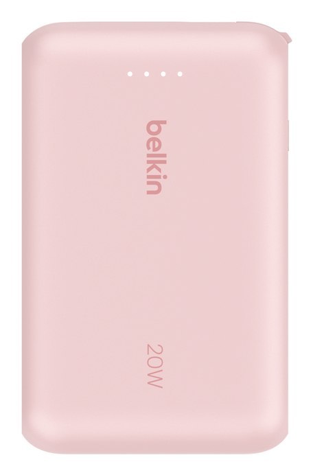 BELKIN POWERBANK 10 000 MAH, 20W, KABEL USB-C,PINK BELKIN POWERBANK 10 000 MAH, 20W, KABEL USB-C,PINK