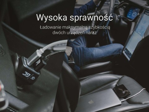 GREEN CELL ŁADOWARKA SAMOCHODOWA USB-C 30W PD + USB GREEN CELL ŁADOWARKA SAMOCHODOWA USB-C 30W PD + USB