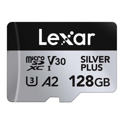 Karta pamięci Lexar microSDXC Silver Plus 128GB V30 UHS-I U3 A2 205/150MB/s Karta pamięci Lexar microSDXC Silver Plus 128GB V30 UHS-I U3 A2 205/150MB/s