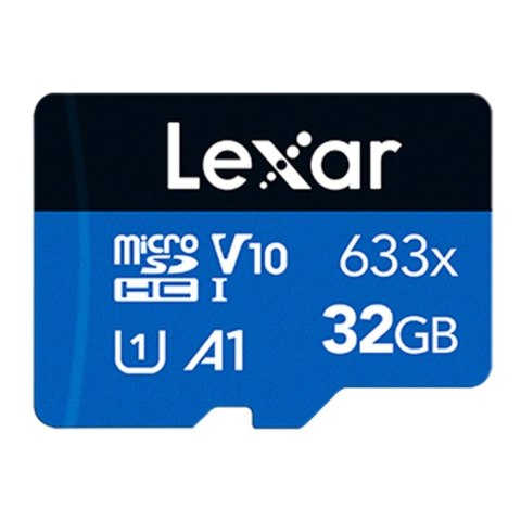 Karta pamięci Lexar microSDHC High-Performance 633x 32GB V10 UHS-I U1 A1 100/10MB/s Karta pamięci Lexar microSDHC High-Performance 633x 32GB V10 UHS-I U1 A1 100/10MB/s