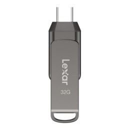 Pendrive Lexar JumpDrive D400 32GB USB 3.2 Gen1 Type-C 100MB/s srebrny