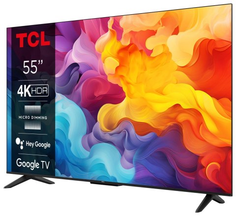 Telewizor TCL 55P655 55" 4K Ultra HD Google TV Dolby Atmos DVB-T2 Tytan Telewizor TCL 55P655 55" 4K Ultra HD Google TV Dolby Atmos DVB-T2 Tytan