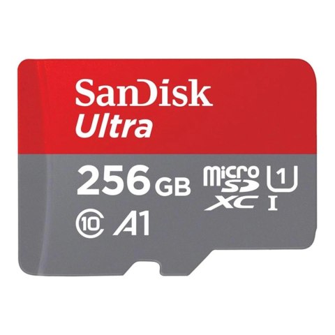 Karta pamięci microSDXC SanDisk Ultra 256GB 150MB/s UHS-I A1 U1 C10 + adapter Karta pamięci microSDXC SanDisk Ultra 256GB 150MB/s UHS-I A1 U1 C10 + adapter