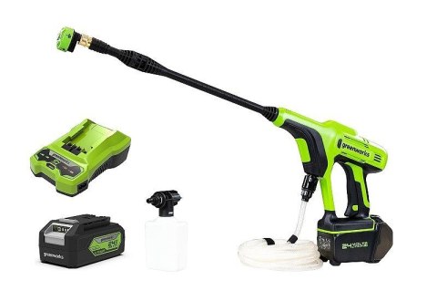 24V Myjka ciśnieniowa GREENWORKS G24PWK4 - Zestaw ładowarka + akumulator 4Ah - 5105307UB 24V Myjka ciśnieniowa GREENWORKS G24PWK4 - Zestaw ładowarka + akumulator 4Ah - 5105307UB