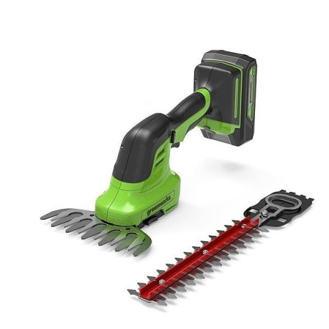 24V Nożyce do przycinania trawy i żywopłotów GREENWORKS G24SHTK2 - Zestaw ładowarka + akumulator 2Ah - 1600607VA 24V Nożyce do przycinania trawy i żywopłotów GREENWORKS G24SHTK2 - Zestaw ładowarka + akumulator 2Ah - 1600607VA