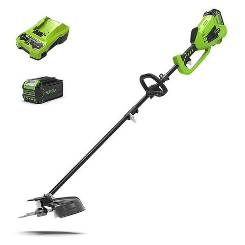 40V Kosa/Podkaszarka GREENWORKS GD40BCK4 - Zestaw ładowarka + akumulator 4Ah - 1301507UB 40V Kosa/Podkaszarka GREENWORKS GD40BCK4 - Zestaw ładowarka + akumulator 4Ah - 1301507UB