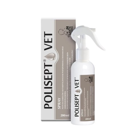 JM SANTE POLISEPT VET SPRAY do pielęgnacji ran 200ml JM SANTE POLISEPT VET SPRAY do pielęgnacji ran 200ml