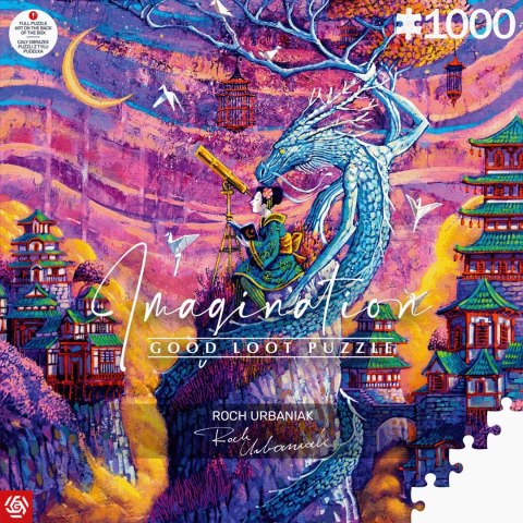 Puzzle Good Loot Imagination Puzzle: Roch Urbaniak Sakura i Ryu 1000 elementów Puzzle Good Loot Imagination Puzzle: Roch Urbaniak Sakura i Ryu 1000 elementów