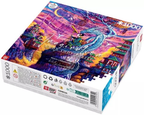 Puzzle Good Loot Imagination Puzzle: Roch Urbaniak Sakura i Ryu 1000 elementów Puzzle Good Loot Imagination Puzzle: Roch Urbaniak Sakura i Ryu 1000 elementów