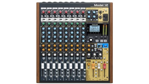 Tascam Model 12 - 10-kanałowy mikser z 12-ścieżkowym rejestratorem Tascam Model 12 - 10-kanałowy mikser z 12-ścieżkowym rejestratorem