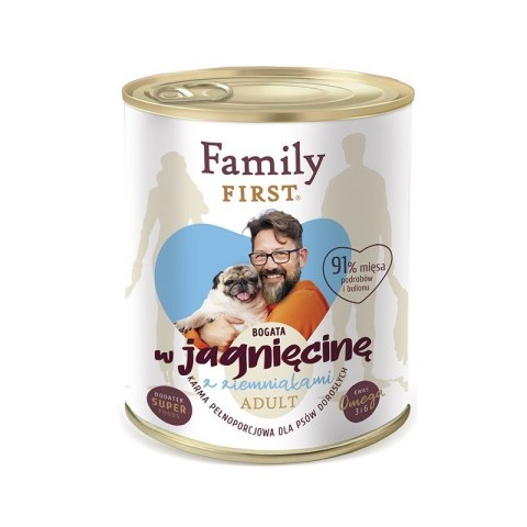 FAMILY FIRST Adult Jagnięcina z ziemniakami - mokra karma dla psa - 800 g FAMILY FIRST Adult Jagnięcina z ziemniakami - mokra karma dla psa - 800 g