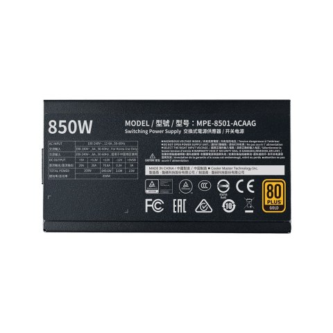 COOLER MASTER ZASILACZ MWE GOLD-V2 850W MODULARNY 80+ GOLD MPE-8501-AFAAG-EU COOLER MASTER ZASILACZ MWE GOLD-V2 850W MODULARNY 80+ GOLD MPE-8501-AFAAG-EU