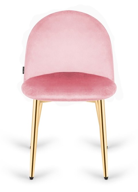 Krzesło tapicerowane GLORIA PINK VELVET GOLD Krzesło tapicerowane GLORIA PINK VELVET GOLD