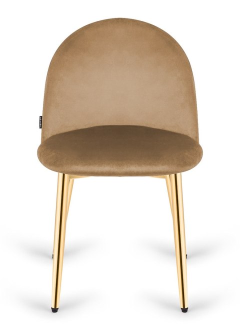 Krzesło tapicerowane GLORIA SAND VELVET GOLD Krzesło tapicerowane GLORIA SAND VELVET GOLD
