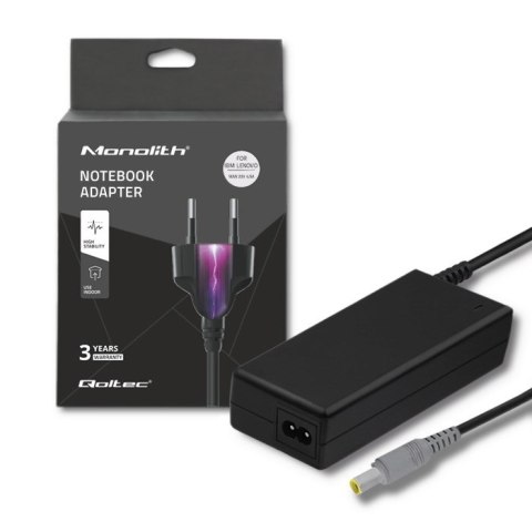 Zasilacz Qoltec 50093.90W do notebooka IBM, Lenovo (20 V; 4,5 A; 90W; 7.9 mm x 5.5 mm) Zasilacz Qoltec 50093.90W do notebooka IBM, Lenovo (20 V; 4,5 A; 90W; 7.9 mm x 5.5 mm)