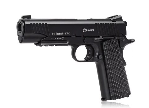 Wiatrówka pistolet RANGER 1911 Tactical KWC kal. 4,5 BBs BLOW BACK 17 strz. FULL METAL CO2 (AAKCMB770AZB) Wiatrówka pistolet RANGER 1911 Tactical KWC kal. 4,5 BBs BLOW BACK 17 strz. FULL METAL CO2 (AAKCMB770AZB)