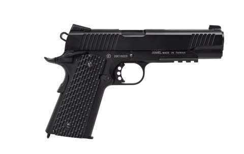 Wiatrówka pistolet RANGER 1911 Tactical KWC kal. 4,5 BBs BLOW BACK 17 strz. FULL METAL CO2 (AAKCMB770AZB) Wiatrówka pistolet RANGER 1911 Tactical KWC kal. 4,5 BBs BLOW BACK 17 strz. FULL METAL CO2 (AAKCMB770AZB)