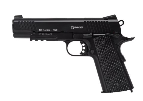 Wiatrówka pistolet RANGER 1911 Tactical KWC kal. 4,5 BBs BLOW BACK 17 strz. FULL METAL CO2 (AAKCMB770AZB) Wiatrówka pistolet RANGER 1911 Tactical KWC kal. 4,5 BBs BLOW BACK 17 strz. FULL METAL CO2 (AAKCMB770AZB)