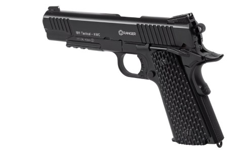 Wiatrówka pistolet RANGER 1911 Tactical KWC kal. 4,5 BBs BLOW BACK 17 strz. FULL METAL CO2 (AAKCMB770AZB) Wiatrówka pistolet RANGER 1911 Tactical KWC kal. 4,5 BBs BLOW BACK 17 strz. FULL METAL CO2 (AAKCMB770AZB)
