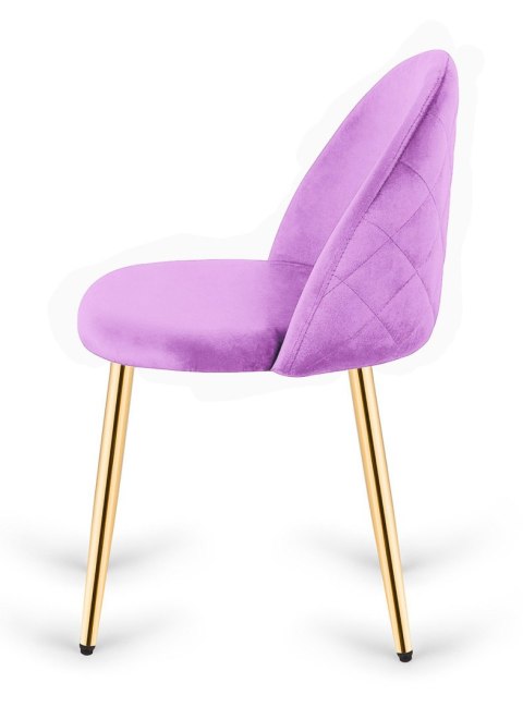 Krzesło tapicerowane GLORIA VIOLET VELVET GOLD Krzesło tapicerowane GLORIA VIOLET VELVET GOLD