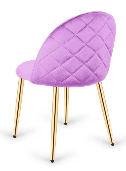 Krzesło tapicerowane GLORIA VIOLET VELVET GOLD Krzesło tapicerowane GLORIA VIOLET VELVET GOLD