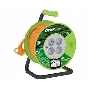 Przedłużacz zwijany Acar PZ-4Z/OTM H05VV-F 3G1.0 20M Przedłużacz zwijany Acar PZ-4Z/OTM H05VV-F 3G1.0 20M