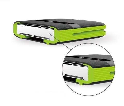 Dysk zewnętrzny HDD Silicon Power Armor A60 (5TB; 2.5"; USB 3.2; 5400 obr/min; Green-Black; SP050TBPHDA60S3K) Dysk zewnętrzny HDD Silicon Power Armor A60 (5TB; 2.5"; USB 3.2; 5400 obr/min; Green-Black; SP050TBPHDA60S3K)