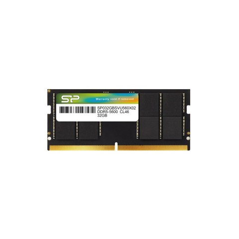 Silicon Power DDR5 SODIMM 32GB (1x32GB) 5600MHz CL46 1,1V Silicon Power DDR5 SODIMM 32GB (1x32GB) 5600MHz CL46 1,1V