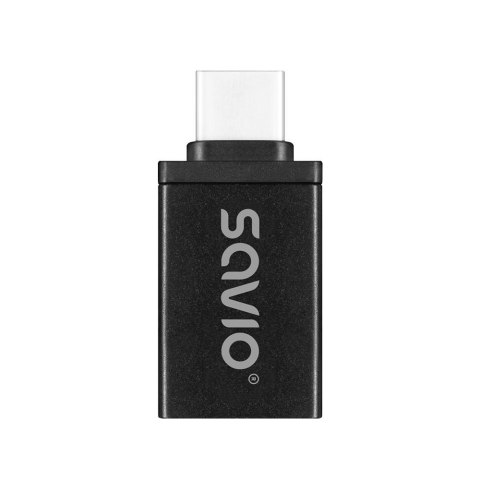 Adapter USB-A 3.1 (F)-USB-C 3.1 (M), SAVIO AK-80, Czarny Adapter USB-A 3.1 (F)-USB-C 3.1 (M), SAVIO AK-80, Czarny