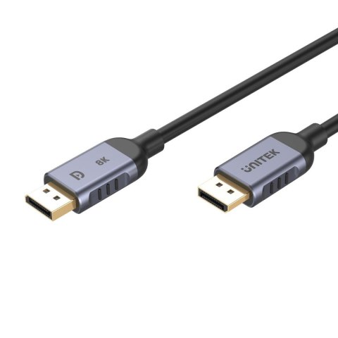 Kabel DisplayPort 1.4 Unitek C1628GY01-1.5M, 8K@60Hz, 4K@240Hz, 1,5m Kabel DisplayPort 1.4 Unitek C1628GY01-1.5M, 8K@60Hz, 4K@240Hz, 1,5m