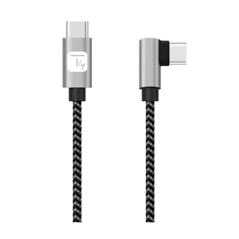Kabel Techly USB 2.0 USB-C na USB-C kątowy 1m M/M 3A Kabel Techly USB 2.0 USB-C na USB-C kątowy 1m M/M 3A