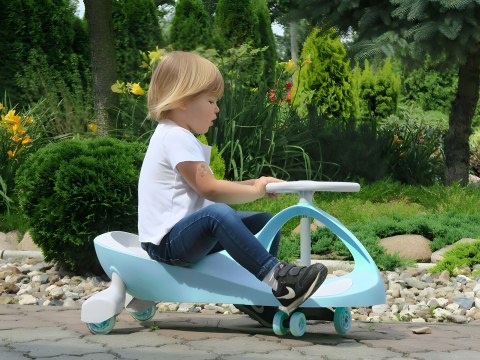 Jeździk grawitacyjny pojazd dla dzieci koła LED niebieski ECOTOYS Jeździk grawitacyjny pojazd dla dzieci koła LED niebieski ECOTOYS