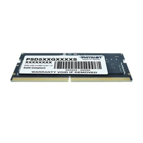 PATRIOT SIGNATURE SO-DIMM DDR5 16GB 5600MHz 1 Rank PATRIOT SIGNATURE SO-DIMM DDR5 16GB 5600MHz 1 Rank