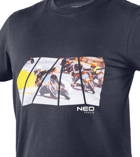 T-SHIRT Z NADRUKIEM MOTOR ROZMIAR L T-SHIRT Z NADRUKIEM MOTOR ROZMIAR L