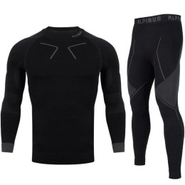Bielizna termoaktywna Alpinus Tactical Base Layer Set czarno-szara M GT43276
