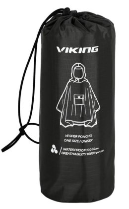 Poncho przeciwdeszczowe dla dorosłych VIKING Vesper czarne