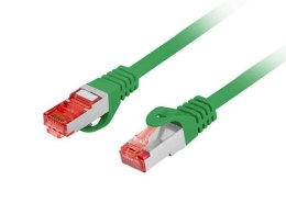 Patchcord Lanberg S/FTP kat.6 1m LSZH CU fluke passed zielony