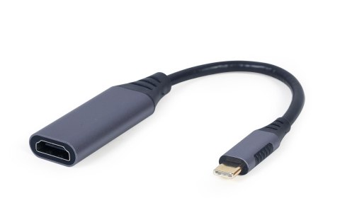 GEMBIRD ADAPTER USB TYP-C DO HDMI NA KABLU SZARY, 15CM GEMBIRD ADAPTER USB TYP-C DO HDMI NA KABLU SZARY, 15CM