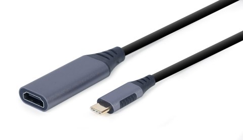 GEMBIRD ADAPTER USB TYP-C DO HDMI NA KABLU SZARY, 15CM GEMBIRD ADAPTER USB TYP-C DO HDMI NA KABLU SZARY, 15CM