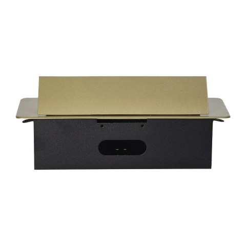 GNIAZDO WPUSZCZANE W BLAT 2X2P+Z, 2XUSB PŁASKI RANT MOSIĄDZ GNIAZDO WPUSZCZANE W BLAT 2X2P+Z, 2XUSB PŁASKI RANT MOSIĄDZ