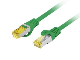 Patchcord Lanberg S/FTP kat.6A 10m LSZH CU fluke passed zielony