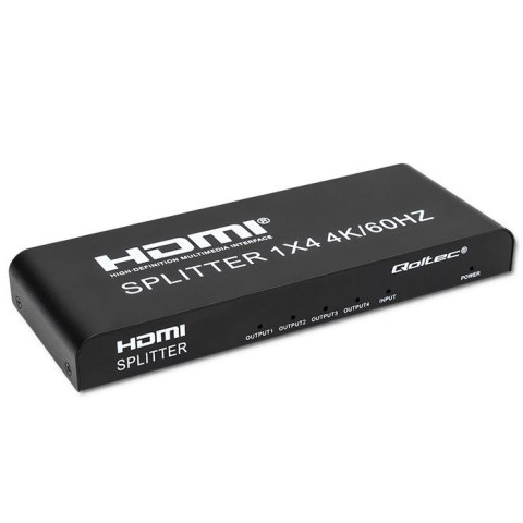 QOLTEC ROZDZIELACZ SPLITTER 4XHDMI 4KX2K | 6GB/S | 60HZ QOLTEC ROZDZIELACZ SPLITTER 4XHDMI 4KX2K | 6GB/S | 60HZ