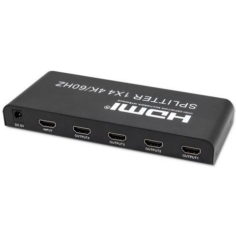 QOLTEC ROZDZIELACZ SPLITTER 4XHDMI 4KX2K | 6GB/S | 60HZ QOLTEC ROZDZIELACZ SPLITTER 4XHDMI 4KX2K | 6GB/S | 60HZ
