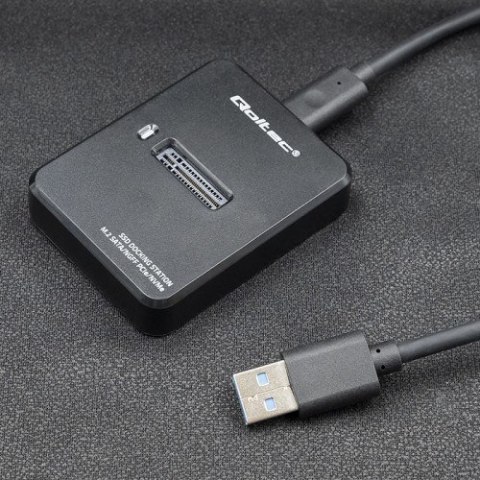 QOLTEC STACJA DOKUJĄCA DYSKÓW SSD M.2 SATA/PCIE | NGFF/NVME | USB 3.1 QOLTEC STACJA DOKUJĄCA DYSKÓW SSD M.2 SATA/PCIE | NGFF/NVME | USB 3.1