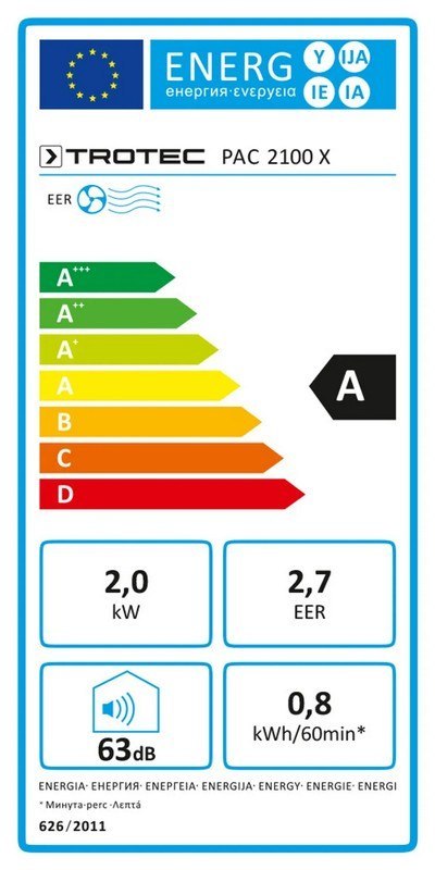 KLIMATYZATOR PRZENOŚNY PAC 2100 X KLIMATYZATOR PRZENOŚNY PAC 2100 X