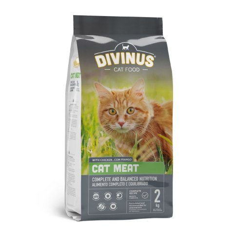Divinus Cat Meat dla kotów dorosłych 2kg Divinus Cat Meat dla kotów dorosłych 2kg