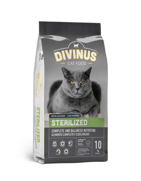 Divinus Cat Sterilized dla kotów sterylizowanych 10kg Divinus Cat Sterilized dla kotów sterylizowanych 10kg
