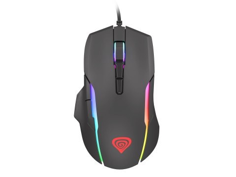 Mysz NATEC Genesis Xenon 220 RGB NMG-1572 (optyczna; 6400 DPI; kolor czarny) Mysz NATEC Genesis Xenon 220 RGB NMG-1572 (optyczna; 6400 DPI; kolor czarny)